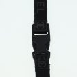 CHANEL Neck Strap Nylon Black Silver CC  87128 Hot on Sale