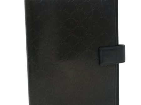 GUCCI Guccissima Agenda GM Day Planner Cover Black 115240 am3801 Online Sale