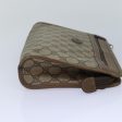 GUCCI GG Supreme Clutch Bag PVC Leather Beige 111 01 037 fm3789 Hot on Sale