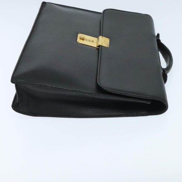 GUCCI Briefcase Leather Black Gold bs18662 Fashion