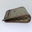 GUCCI GG Supreme Clutch Bag PVC Leather Beige 111 01 037 fm3789 Hot on Sale