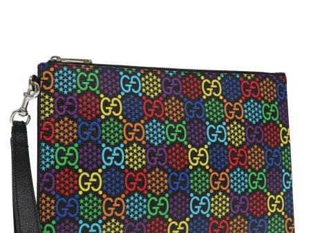 GUCCI GG Psychedelic Clutch Bag Multicolor 601087 90515 Hot on Sale