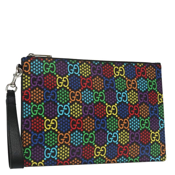 GUCCI GG Psychedelic Clutch Bag Multicolor 601087 90515 Hot on Sale