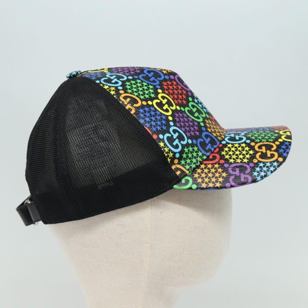 GUCCI GG Psychedelic Cap M Multicolor 517074 77725 For Sale