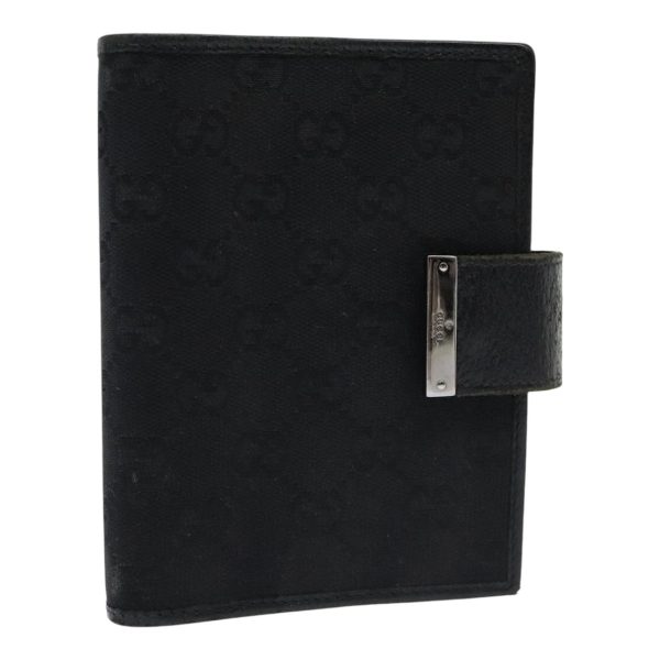 GUCCI GG Canvas Day Planner Cover Black 115240 85759 on Sale