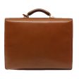 GUCCI Ready Lock Briefcase Leather 2way Brown Gold am6802 Fashion