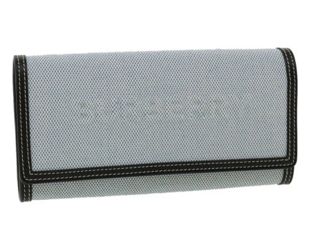 BURBERRY Long Wallet Canvas Light BlueNew 35588 Online Sale