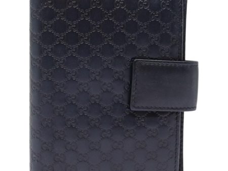 GUCCI Micro GG Canvas Guccissima Day Planner Cover Navy Silver 115240 89008 Online Sale