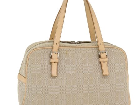 BURBERRY Hand Bag Canvas BeigeNew ti951 Discount