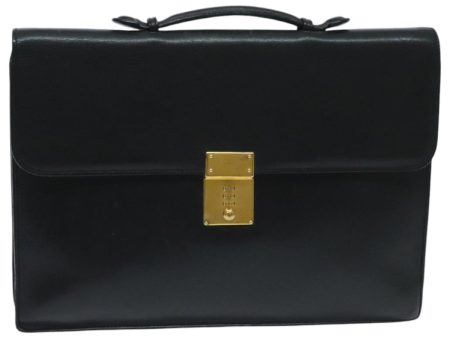 GUCCI Briefcase Leather Black Gold bs18662 Fashion