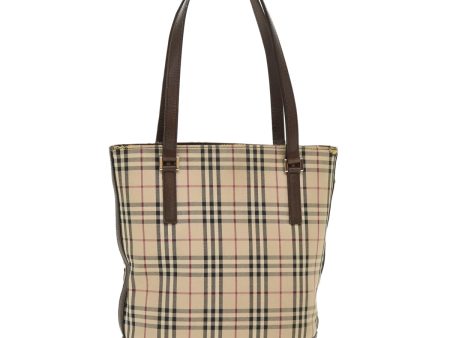 BURBERRY Nova Check Canvas Shoulder Bag Beige Black RedNew 39931 Hot on Sale