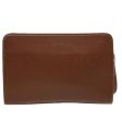 BURBERRY Clutch Bag Leather 2Set Brown BeigeNew bs3644 For Discount