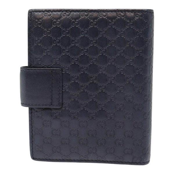 GUCCI Micro GG Canvas Guccissima Day Planner Cover Navy Silver 115240 89008 Online Sale