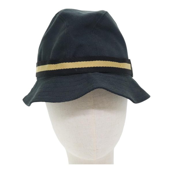 GUCCI Sherry Line Hat Canvas M Black Beige yk15299 Sale