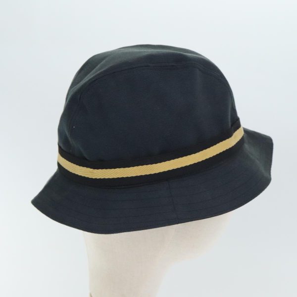 GUCCI Sherry Line Hat Canvas M Black Beige yk15299 Sale