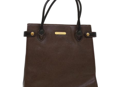 BURBERRY Hand Bag Leather BrownNew 43288 Supply