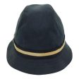 GUCCI Sherry Line Hat Canvas M Black Beige yk15299 Sale