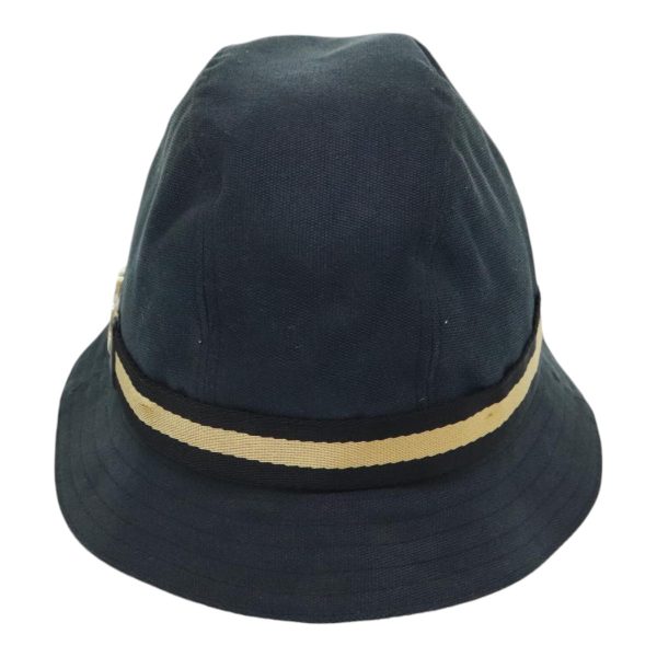 GUCCI Sherry Line Hat Canvas M Black Beige yk15299 Sale