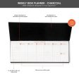 7mm Undated Weekly Planner - Charcoal For Discount