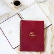 7mm Undated Daily Planner - Burgundy Boss Hot on Sale