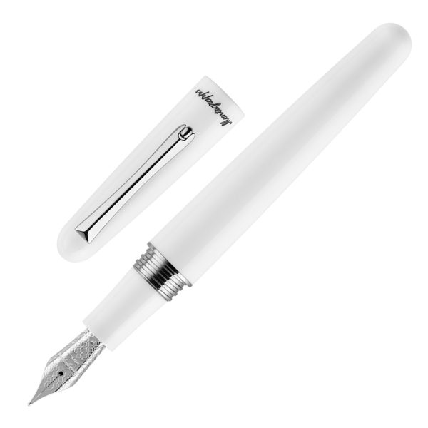 Montegrappa Elmo 01 Fountain Pen - White Frost CT Online now