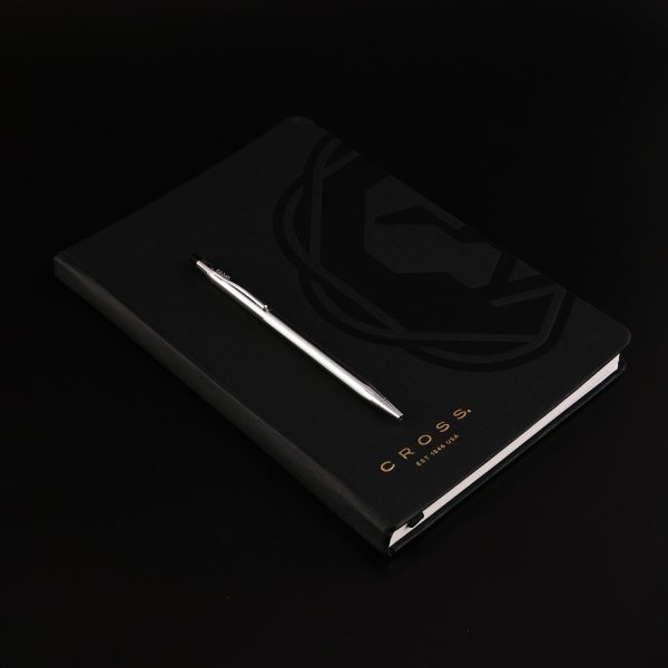 Cross Gift Set - Century Chrome Ball Pen with Black A5 Journal Cheap