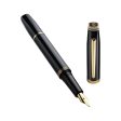 Lapis Bard Gift Set - Contemporary Black Fountain Pen with Pocket Watch For Sale