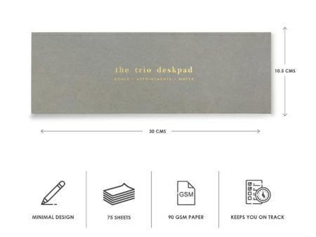 7mm Trio Deskpad - Grey on Sale