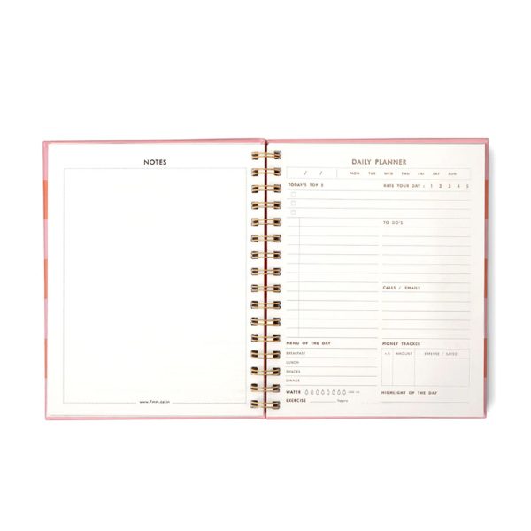 7mm Undated Daily Planner - Blush & Bloom For Cheap