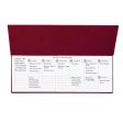 7mm Undated Weekly Planner - Burgundy For Cheap