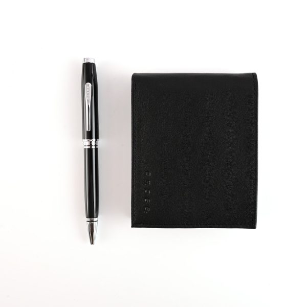 Cross Gift Set - Coventry Black CT Ball Pen with Wallet Cheap