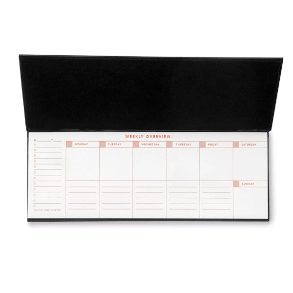 7mm Undated Weekly Planner - Charcoal For Discount