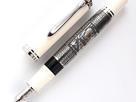 Pelikan M910 Toledo Fountain Pen - White CT (Special Edition) Online Sale