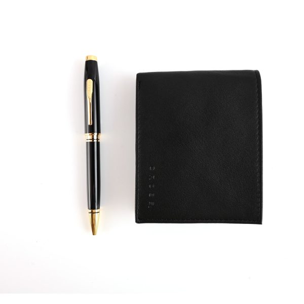 Cross Gift Set - Coventry Black GT Ball Pen with Wallet Hot on Sale