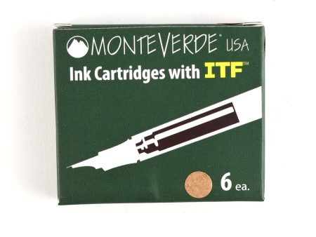 Monteverde Standard Ink Cartridge Pack of 6 - Moonstone Online Hot Sale