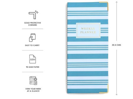 7mm Undated Weekly Planner - Monday Blues Online Hot Sale