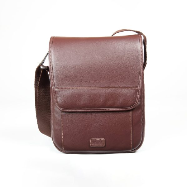 Elan Foam Shoulder Bag with Flap - Brown Fashion