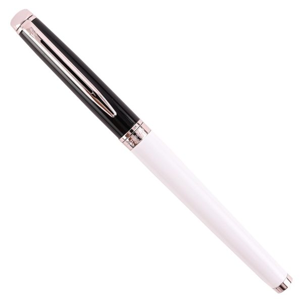 Waterman Hemisphere Colour Blocking Roller Ball Pen - Black & White CT Hot on Sale