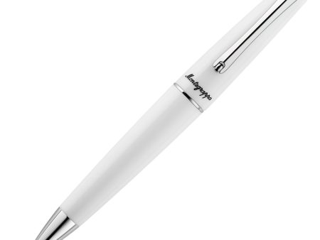 Montegrappa Elmo 01 Ball Pen - White Frost CT Hot on Sale