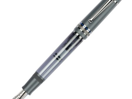 Delta Mid Size Plus Limited Edition No.8 Fountain Pen - Prestige Matte Grey RT Online Hot Sale