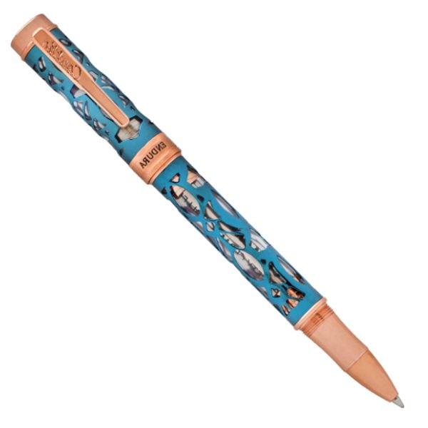 Conklin Endura Deco Crest Roller Ball Pen - Demo Blue RGT Online Sale