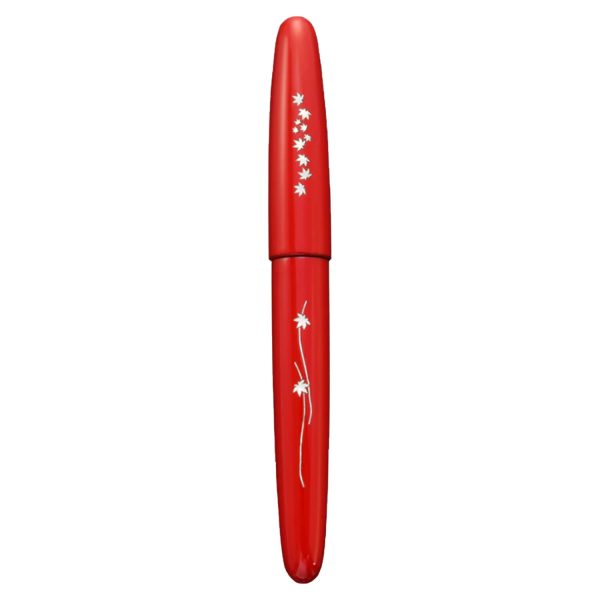 Wancher Dream Zogan Urushi Fountain Pen - Momiji Red GT Hot on Sale