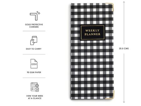 7mm Undated Weekly Planner - Checkmate on Sale