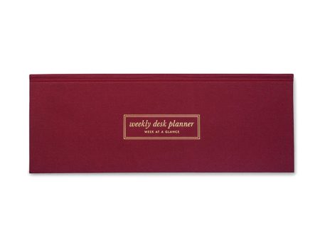 7mm Undated Weekly Planner - Burgundy For Cheap