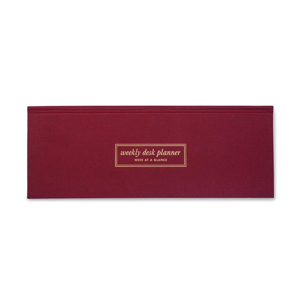 7mm Undated Weekly Planner - Burgundy For Cheap