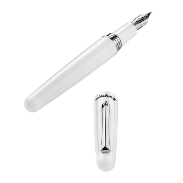 Montegrappa Elmo 01 Fountain Pen - White Frost CT Online now