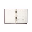 7mm Undated Daily Planner - Burgundy Boss Hot on Sale