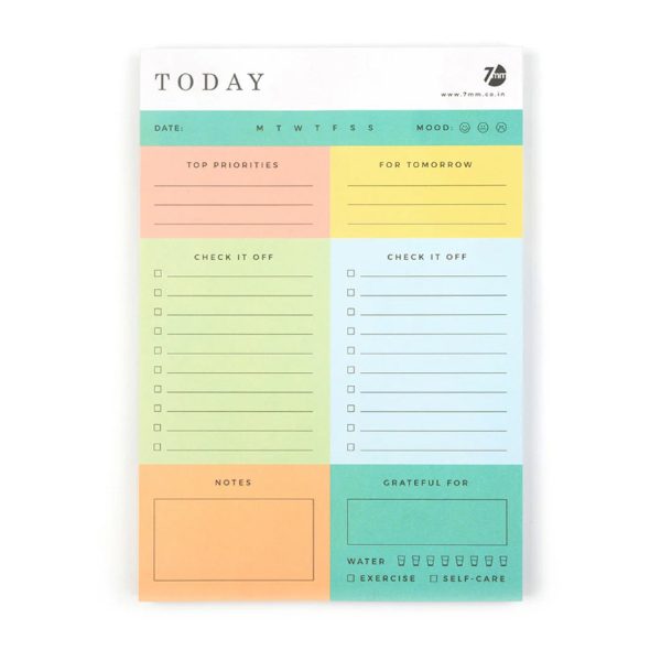 7mm Daily Colorblock Notepad - A5 on Sale