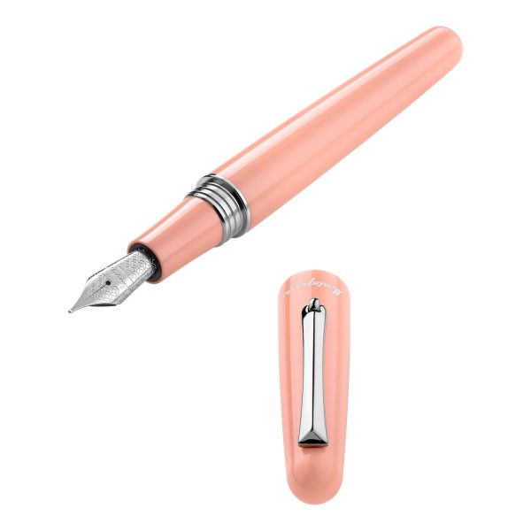 Montegrappa Elmo 01 Fountain Pen - Peach Fuzz CT For Sale