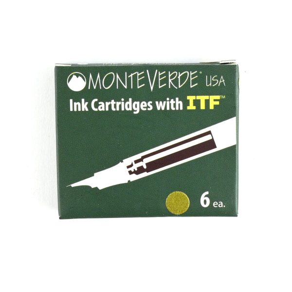 Monteverde Standard Ink Cartridge Pack of 6 - Olivine Fashion